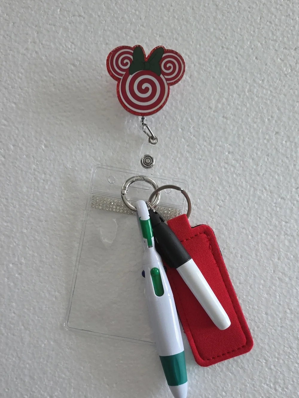 Swirl Mouse Ears Badge Reel